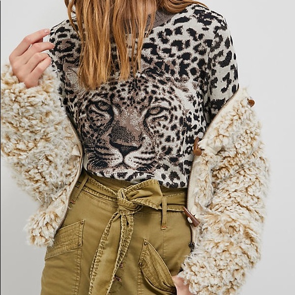Anthropologie Sweaters - Anthropologie Aldo Martin’s Leopard Sweater - XL